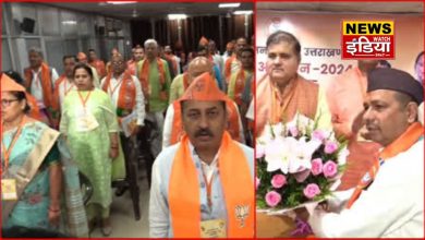 Uttarakhand BJP made more than 14 lakh members, MLAs and workers in the first phase and were honored.