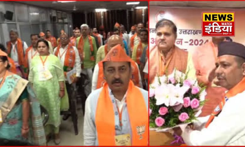 Uttarakhand BJP made more than 14 lakh members, MLAs and workers in the first phase and were honored.