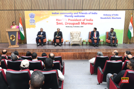 President Visited Mauritania: The President of India visited Mauritania yesterday