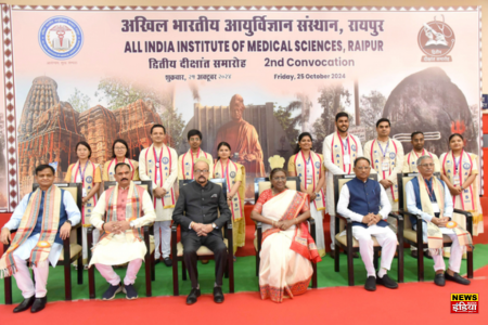 President visited AIIMS Raipur: President of India addressed the convocation ceremony of AIIMS Raipur