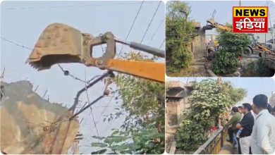 Encroachment in Haldwani: Administration's 'yellow paw' in Haldwani, many permanent encroachments demolished under road widening