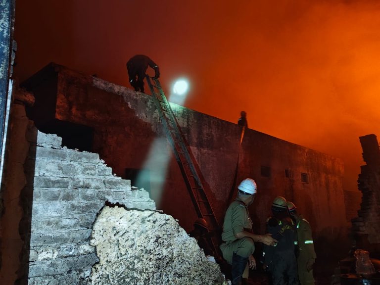 Devastating fire incident: Terrible fire blazes in chemical factory