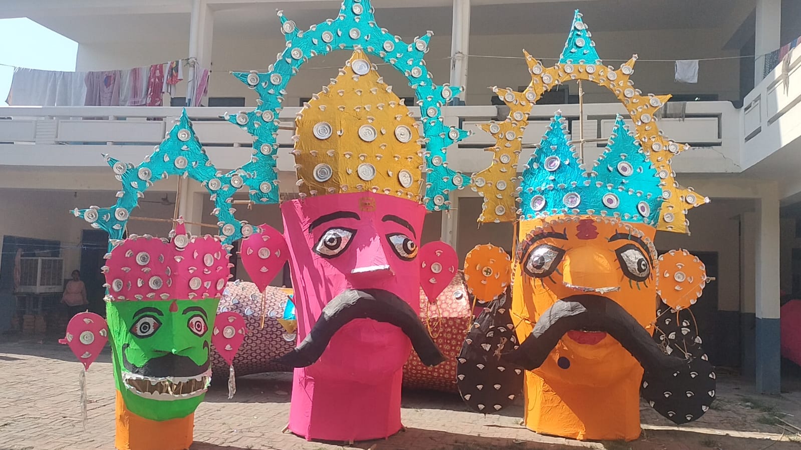 The biggest effigy of Ravana on Dussehra, which is 100 feet tall, which is a laughing stock