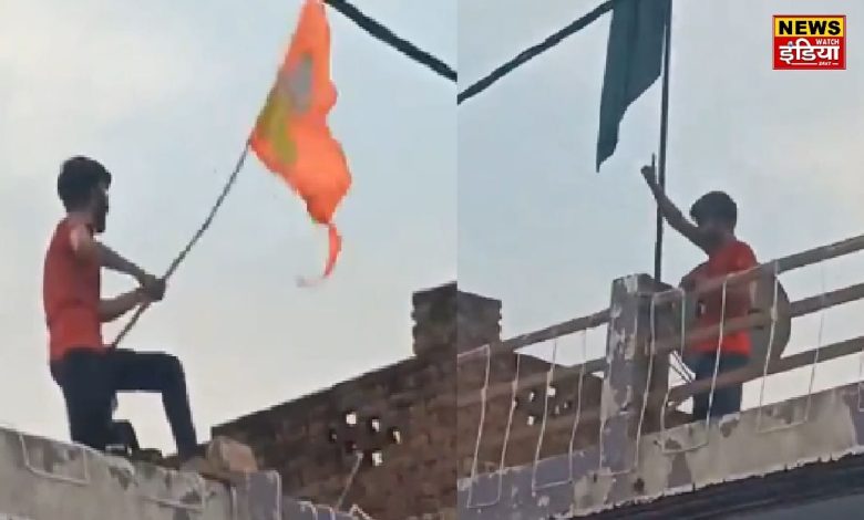 Green flag, saffron flag..stones and bullets! The real story of the riot in Bahraich