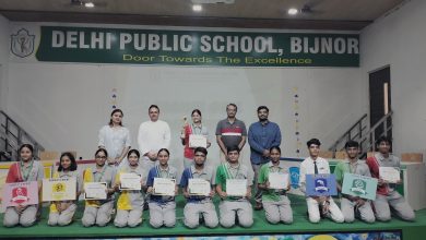 UP Bijnor News: English quiz competition organized in Delhi Public School, Bijnor