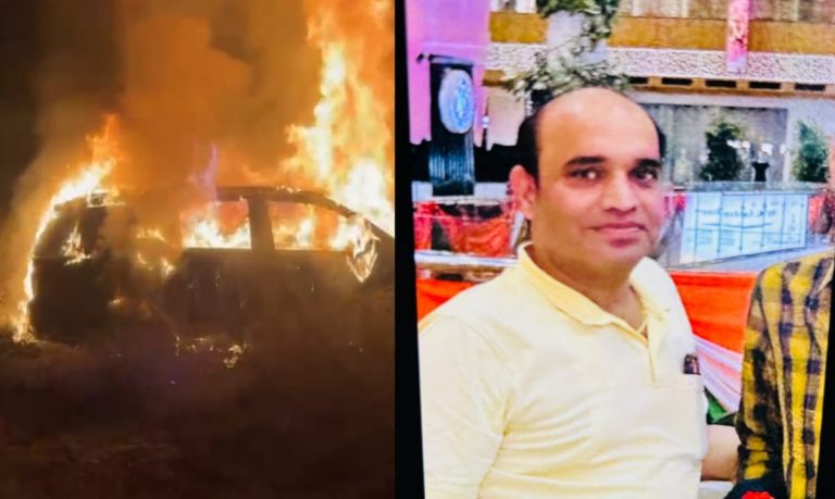 UP Ghaziabad News: Ghaziabad's Sanjay Yadav's body found in a burning Fortuner! Murder suspected due to transaction dispute