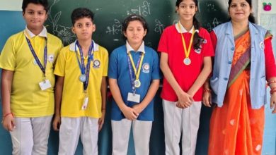 UP Bijnor News: Marietta Public School students honored with medals