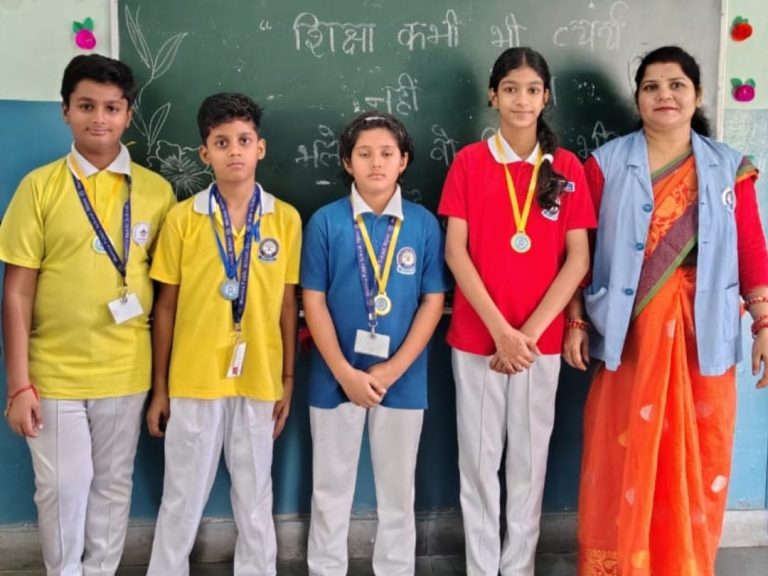 UP Bijnor News: Marietta Public School students honored with medals