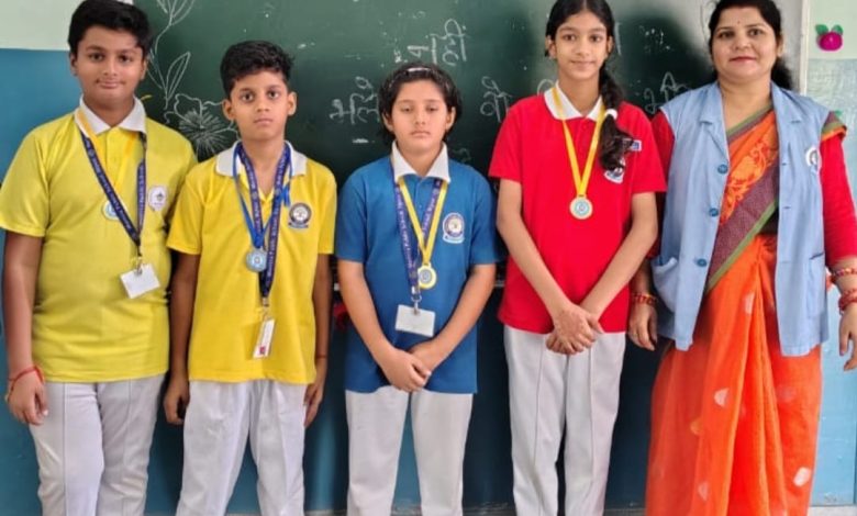 UP Bijnor News: Marietta Public School students honored with medals