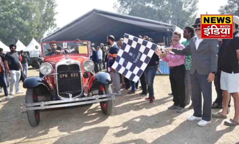 Vintage cars shine in Dehradun: Vintage cars shine in Dehradun, crowd gathered in heritage festival