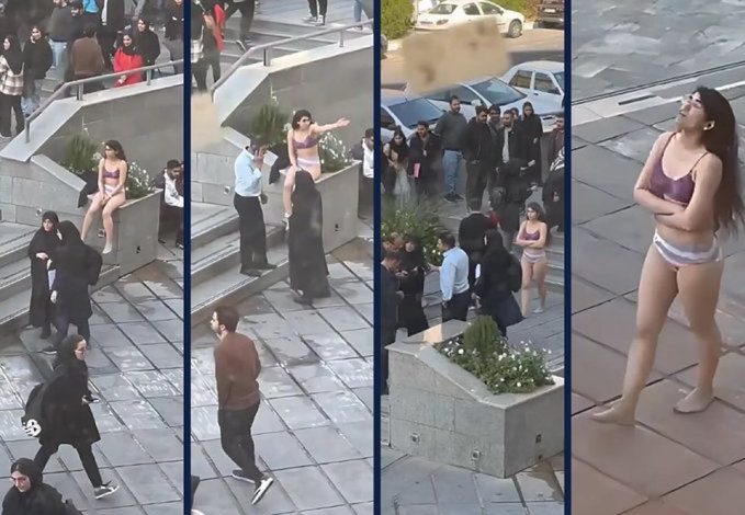 Iran Hijab Protest Video: Girl's rebellion in Iran's university! Protested against hijab by taking off clothes