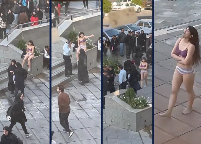 Iran Hijab Protest Video: Girl's rebellion in Iran's university! Protested against hijab by taking off clothes
