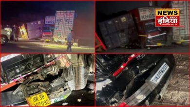 Horrific road accident in Dehradun: Horrific road accident in Dehradun: 6 vehicles overturned during checking, 1 dead and 3 injured