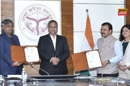 UP Hardoi News: MoU signed between HCL Foundation and UP Government to enhance veterinary services