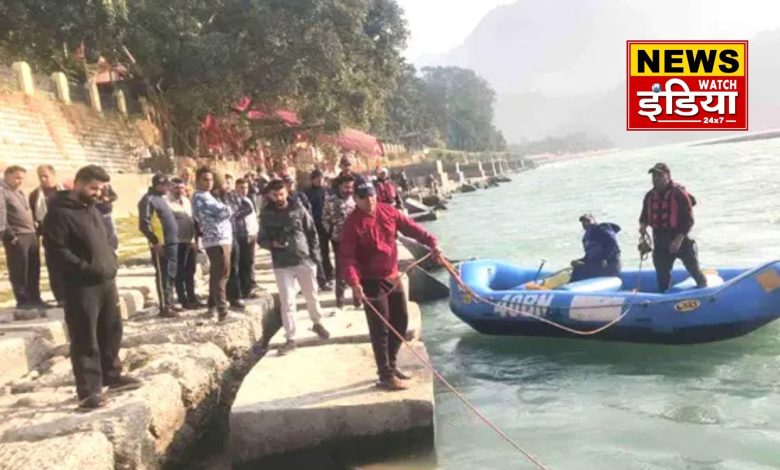 A businessman's son drowned in Ganga in Rishikesh, SDRF's search operation continues