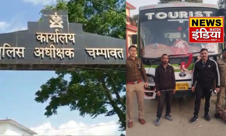 Drunk bus driver arrested in Champawat, passenger bus seized after being found overloaded