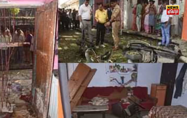 UP Kanpur News: Blast in Kanpur on Diwali, husband and wife blown to pieces….bodies scattered…!