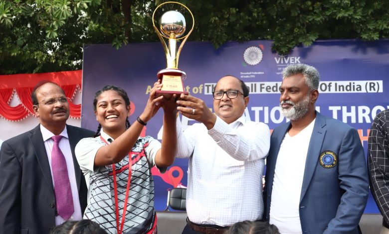 UP Bijnor News: 45th National Throwball Championship concluded at Bijnor Vivek College