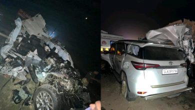 UP Bijnor News: Bijnor road accident two dead, one in critical condition