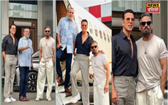 Hera Pheri 3 Star Cast: Akshay, Sunil and Paresh Rawal spotted together at the airport, fans said - 'Not Hera Pheri