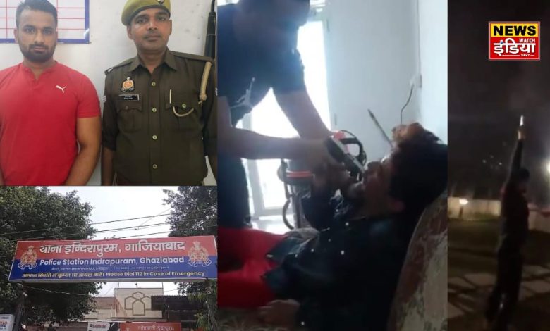 UP Ghaziabad News: Dabang Deepak Nagar's video goes viral, game of firing and threats ends, police arrests him