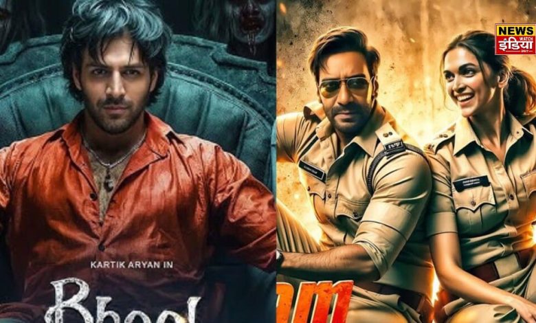 Latest Entertainment News: The magic of 'Bhool Bhulaiyaa 3' and 'Singham Again' was seen on the weekend, know what was the box office collection?