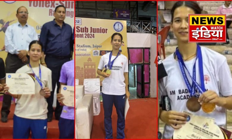 Shambhavi Rauthan of Uttarakhand won gold medal in All India Sub Junior Ranking Badminton, brought glory to the state.