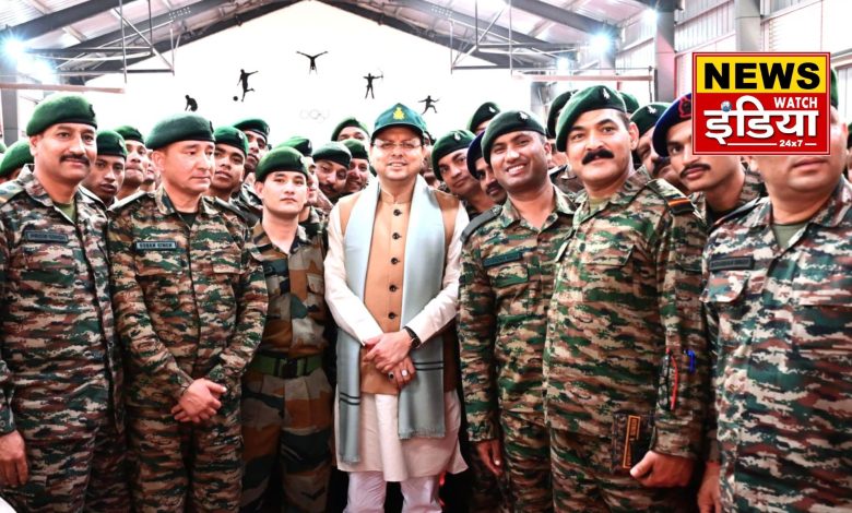 CM Dhami with paramilitary forces: CM Dhami will celebrate Diwali with paramilitary forces, preparations in full swing in Champawat