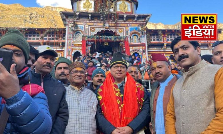 CM Dhami's visit to Badrinath Dham: Inspection of PM Modi's dream project, meeting with pilgrimage priests and businessmen