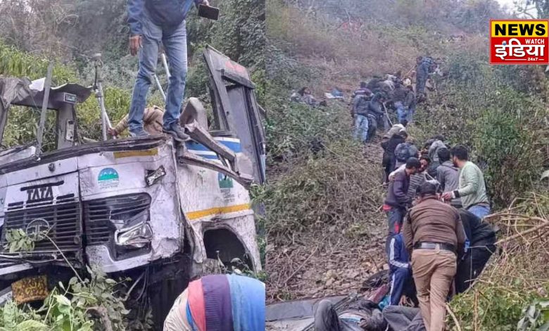 Tragic bus accident in Bhimtal: Roadways bus fell into 1500 feet deep gorge, three killed, many injured