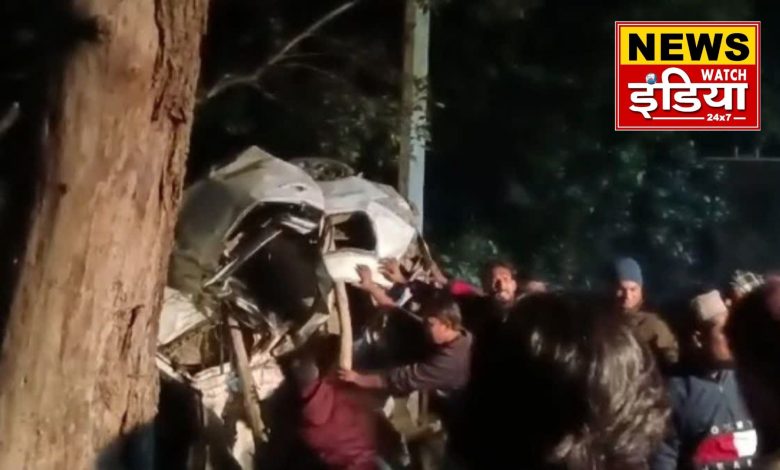 Horrific accident in Pilibhit: Painful road accident in Pilibhit: 5 dead, 5 seriously injured