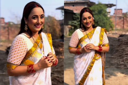 Bhojpuri Actress Rani: Bhojpuri film star Rani danced wearing a sari, fans went crazy