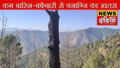 Lack of rain and snowfall in the winter season in Uttarakhand, increased risk of forest fire