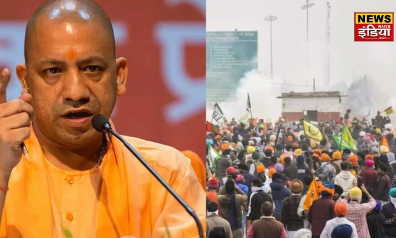 Farmers Protest: Farmers' agitation intensifies in Noida, CM Yogi made a big announcement