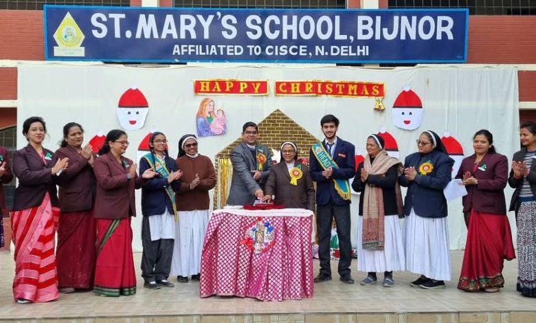 UP Bijnor News: Christmas celebration in St. Mary's School! Campus resonated with colourful programmes