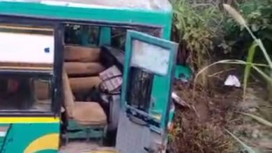 UP Bijnor News: A private bus went out of control and entered a sugarcane field