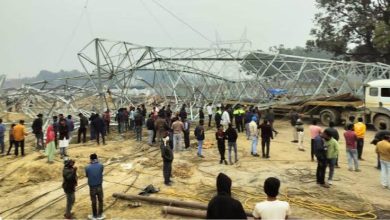 Prayagraj Mahakumbh 2025: Big accident in Prayagraj before Mahakumbh, tower fell due to pulling of wire