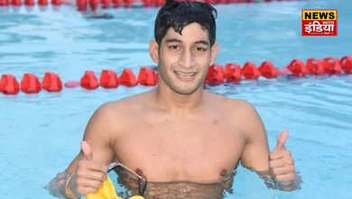 Kushagra Rawat of Delhi won the gold medal in 1500m freestyle, also set a new meet record