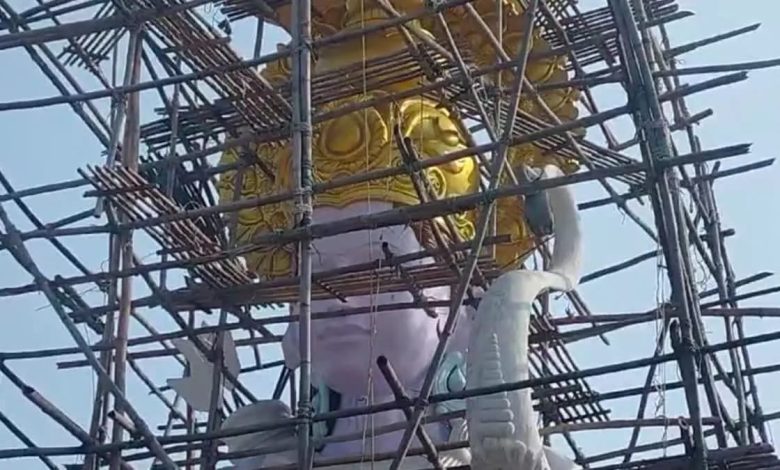 UP Sambhal News: After Ayodhya, now it is Sambhal's turn! 65 feet high statue of Shri Ram built, CM Yogi will inaugurate it soon