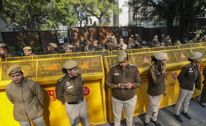 Delhi CM Bungalow Row: AAP leaders sit on dharna after being denied entry into 'Sheesh Mahal' in Delhi