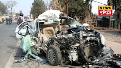 ROAD ACCIDENT IN HALDWANI: Bike collides with parked truck, two youths seriously injured