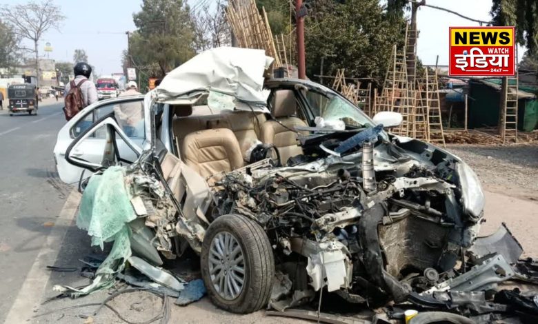 ROAD ACCIDENT IN HALDWANI: Bike collides with parked truck, two youths seriously injured