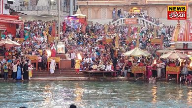 The holy city of Haridwar became devotional on Basant Panchami, devotees took a holy dip