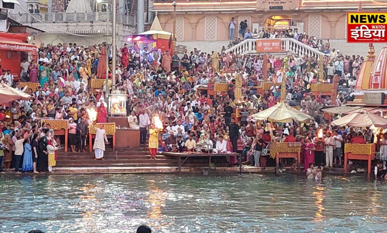 The holy city of Haridwar became devotional on Basant Panchami, devotees took a holy dip