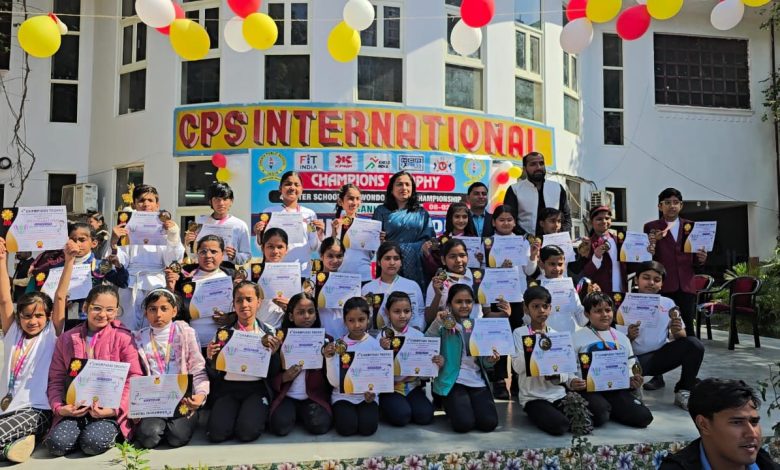 UP Ghaziabad News: Taekwondo competition at CPS International School created a new definition of self-defense, more than 400 children showed courage and skill