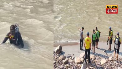 Major accident averted in Rishikesh: 100 devotees stranded on Janaki Jhula island in the rising flow of Ganga, water police saved their lives