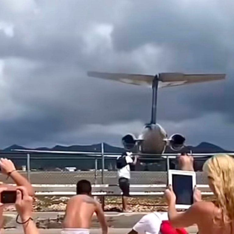 Viral: Standing behind a jet engine is no joke – see how the man flew, you will be surprised to see the video!