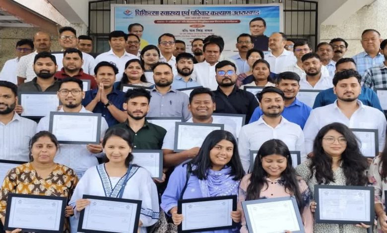 34 new X-ray technicians got appointment letters in Uttarakhand, Health Minister gave information about deployment in hilly areas