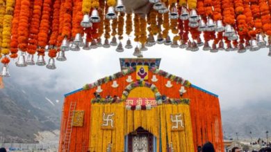 Kedarnath: Jai Baba Kedar... The divine journey of Panchmukhi Doli reached the holy Kedar Dham, a flood of enthusiasm and devotion surged among the devotees