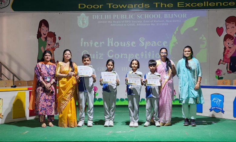 UP Bijnor News: Social Science Quiz and Space Quiz were organized in DPS Bijnor premises